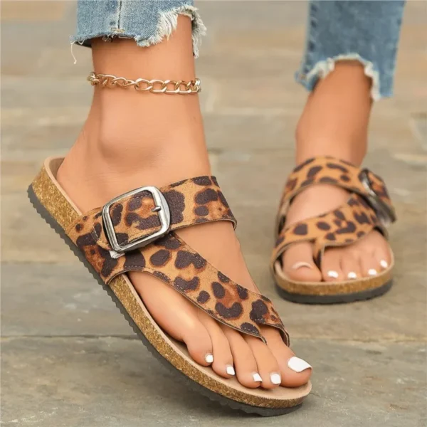 Sandalias de mujer, zapatos de verano para exteriores, sandalias con punta abierta para mujer, zapatos para caminar para fiesta, chanclas deslizantes, zapatillas - Imagen 2