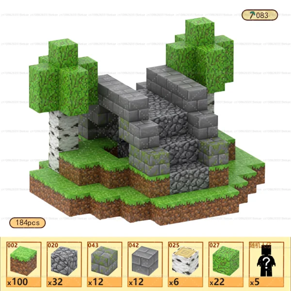 Bloques de construcción magnéticos, cubo magnético, juego de juguetes del mundo de la mina, cubos apilables sensoriales Montessori, juego de construcción, regalo de cumpleaños - Imagen 11