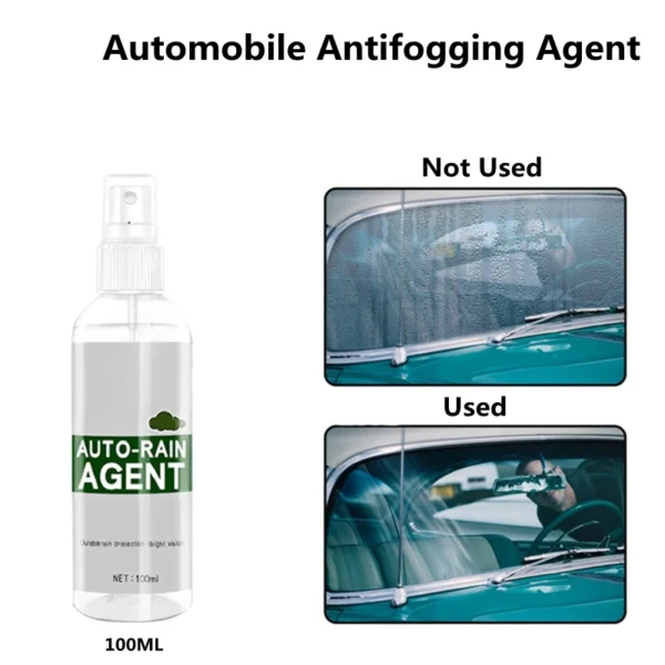 Juego de rociador antiniebla a prueba de lluvia para coche, revestimiento hidrofóbico, repelente al agua para parabrisas de coche, espejo lateral para coche, casco de motocicleta - Imagen 3