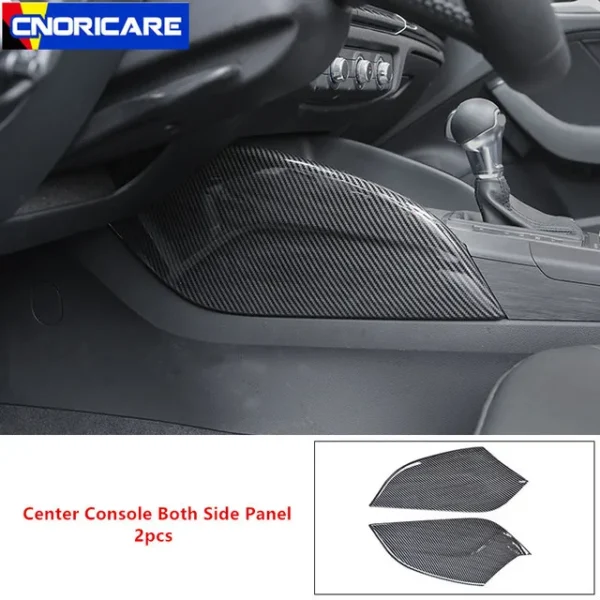 Consola central tablero pegatinas tiras fibra de carbono decoración de puerta de coche cubierta embellecedora accesorios de Interior de coche Para Audi A3 8V S3 - Imagen 14