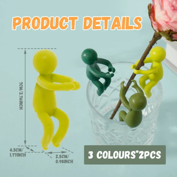 Soportes de soporte para brotes de plantas, maceta bonita de propagación, soporte fijo para plantas, accesorios de jardín, 3/6 Uds. - Imagen 6
