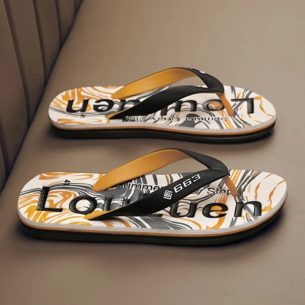 Zapatillas de hombre, chanclas, zapatos de verano para hombre, zapatos transpirables, zapatillas de playa, adecuadas para paseos en interiores y exteriores, verano - Imagen 4
