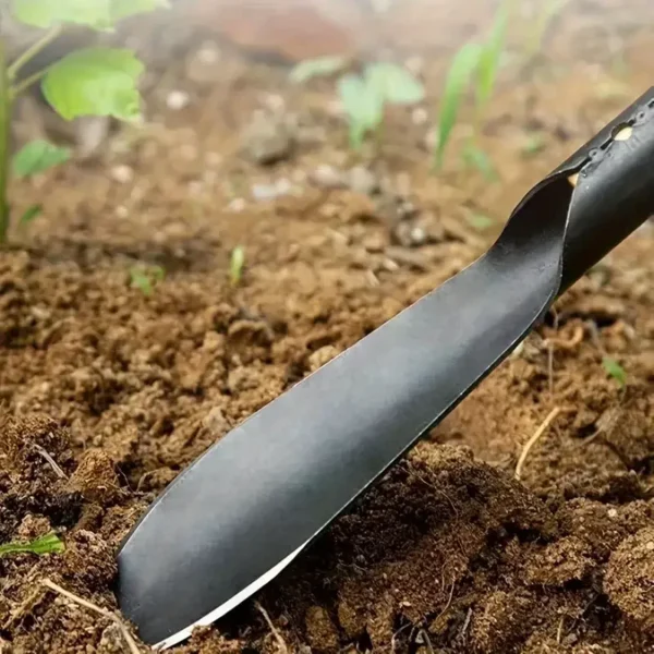 Herramienta de jardín multifuncional, pala para excavar verduras silvestres, plantas marinas, flores, pala, engrosamiento del suelo, azada de hierro, pala de deshierbe - Imagen 3