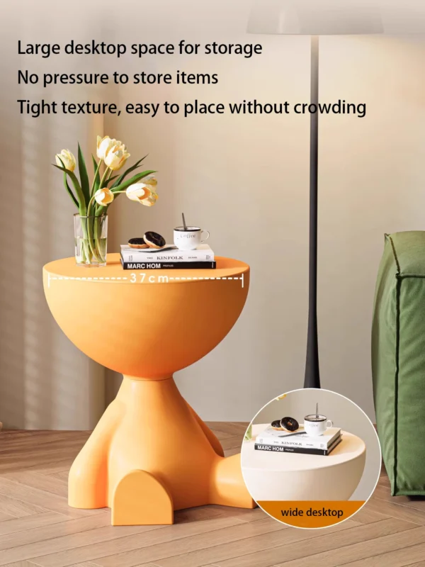 Mesa auxiliar de sofá de dibujos animados personalizada, mesa de centro creativa de cabeza plana, mesa de centro de plástico para el hogar, mesa auxiliar de muebles - Imagen 3
