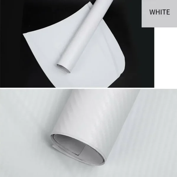 Fibra de carbono vinilo revestimiento para coche rollo de película pegatinas y calcomanías para coche accesorios de estilo para motocicleta automóviles 30cm x 127cm 3D - Imagen 11