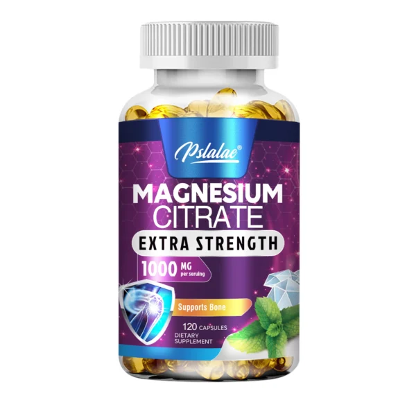 Citrato de magnesio-Soporte muscular, nervioso y energético, salud del corazón mejorada-120 cápsulas - Imagen 8