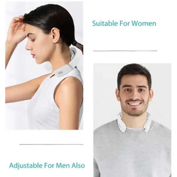Masajeador cervical, masajeador portátil de cuello, masajeador de hombro, masaje profundo, cuello cálido, cuidado de prensado - Imagen 5