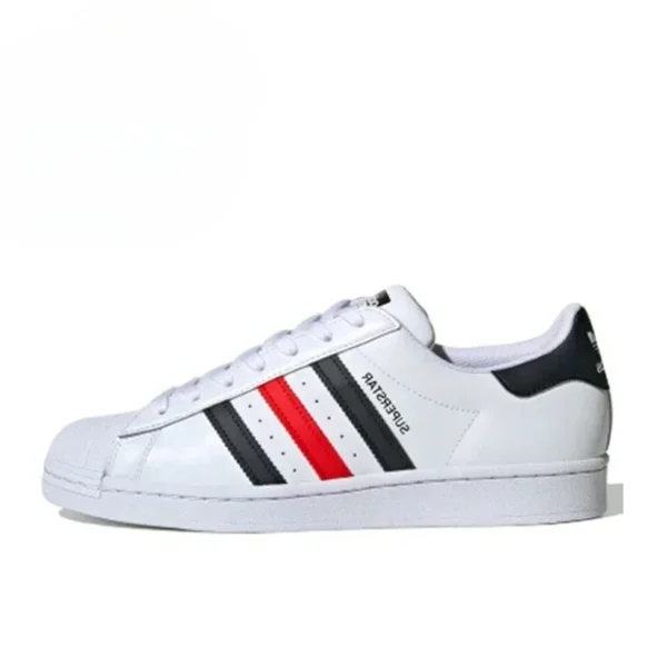 Adidas Originals Superstar oro blanco Low-top clásico Casual hombres mujeres zapatos de skate FX7483 - Imagen 2