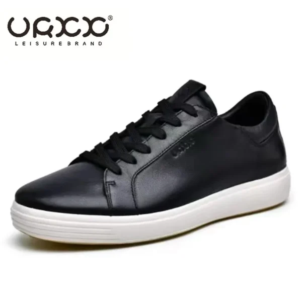 Zapatos de cuero genuino de alta gama para hombres, zapatillas de negocios de tendencia suave, zapatos deportivos de moda para hombres - Imagen 7