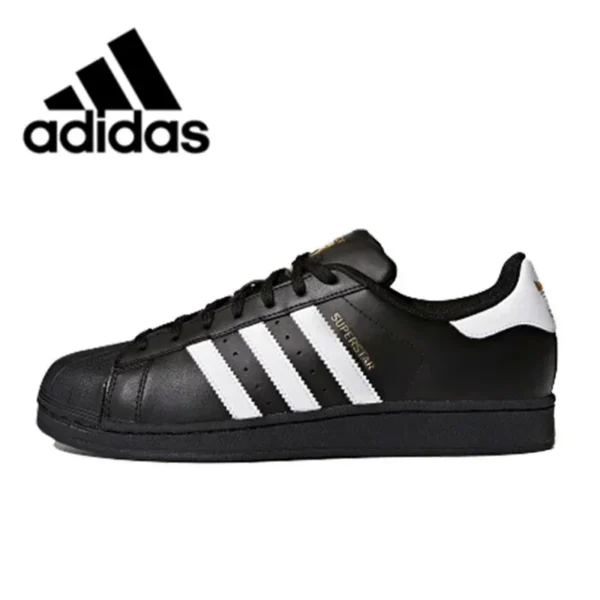 Adidas Originals Superstar oro blanco Low-top clásico Casual hombres mujeres zapatos de skate FX7483 - Imagen 13