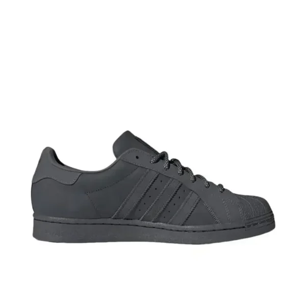 Adidas Originals Superstar Gris oscuro Zapatos de skate bajos ligeros, cómodos y resistentes al desgaste para hombres y mujeres - Imagen 2