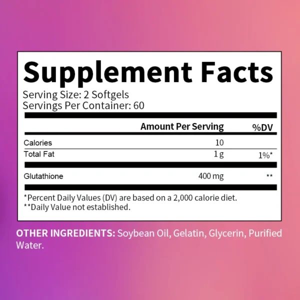BBEEAAUU-cápsulas de glutatión, soporte para blanqueamiento de la piel, mejora la luminosidad, antiarrugas y Antienvejecimiento, desintoxicación, salud del ver - Imagen 2