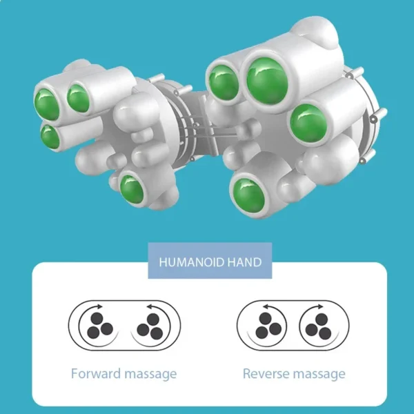 Masajeador multifuncional para cuello y hombros, herramienta para amasar cuello y espalda para el hogar con masaje de compresión caliente ajustable múltiple - Imagen 2