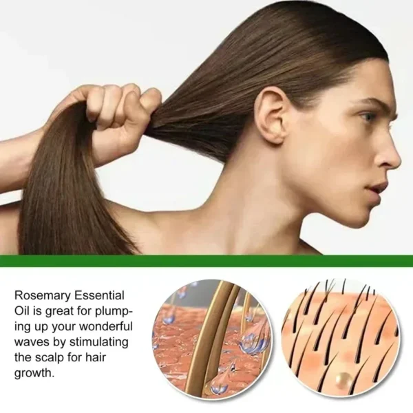 Aceite para el crecimiento del cabello, crecimiento rápido, reparación esencial efectiva de la calvicie, productos para la caída del cabello seborreico postparto hereditario - Imagen 5
