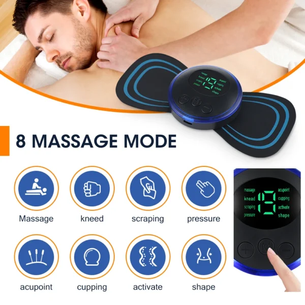 Masajeador eléctrico de cuello ajustable, relajación de cuerpo completo, alivia la fatiga, masaje Cervical inteligente portátil para hombros y pies - Imagen 3