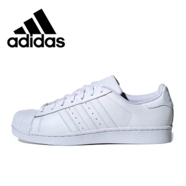Adidas Originals Superstar oro blanco Low-top clásico Casual hombres mujeres zapatos de skate FX7483 - Imagen 10