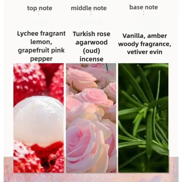 Flawless Beauty Pink Perfume para Mujer 100ml – Fragancia Oriental Exótica con Litchi Rosa y Vainilla Aroma Duradero para Uso Diario - Imagen 6