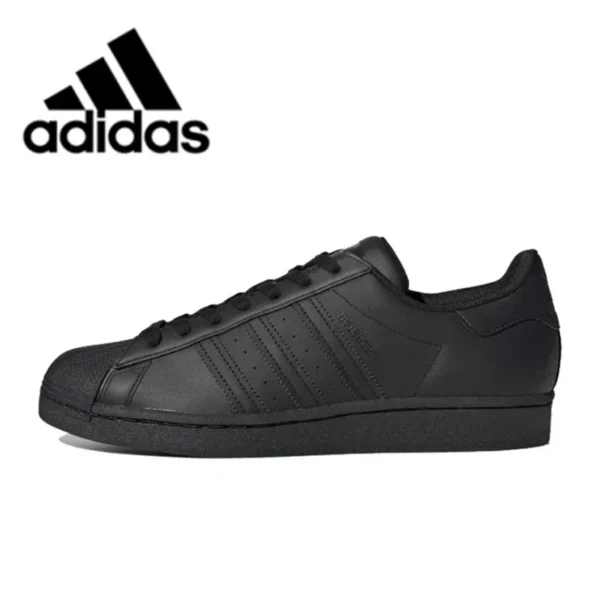 Adidas Originals Superstar oro blanco Low-top clásico Casual hombres mujeres zapatos de skate FX7483 - Imagen 8