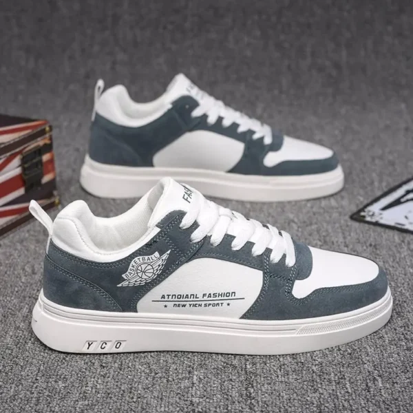 Zapatos Casuales Transpirables de Verano - Zapatillas de Tablero para Hombre - Juveniles de Primavera y Verano - Estilo Deportivo - Color Blanco Pequeño para Estudiantes - Tendencia de Moda