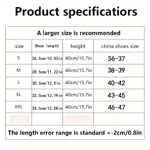 Zapatos antideslizantes de tubo alto, impermeables, resistentes al agua, cubiertas de zapatos para exteriores gruesas y resistentes al desgaste para hombres y mujeres - Imagen 6