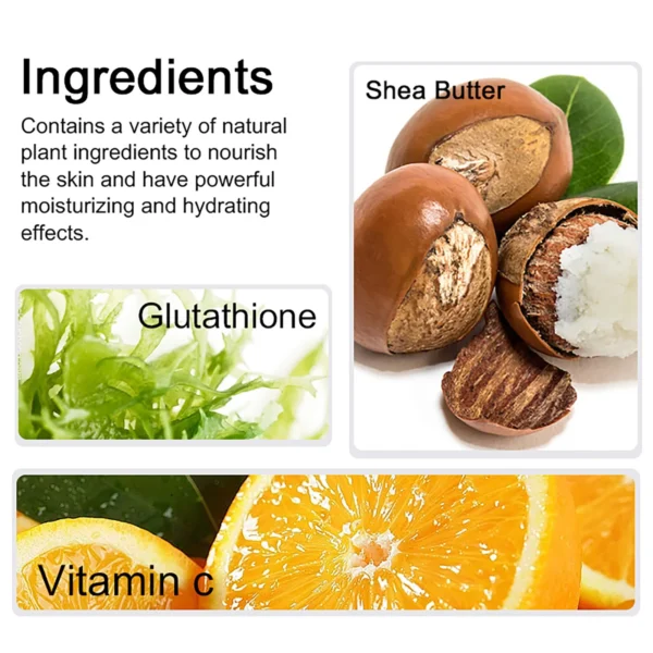 AILKE Crema blanqueadora y aclaradora, adecuada para rostro y cuerpo, aceite de manteca de karité, reparación hidratante intensa Natural de piel agrietada - Imagen 4