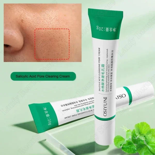 Crema limpiadora de poros de ácido salicílico, reduce los poros, elimina puntos negros, acné, ilumina, hidratante, suave, cuidado de la piel, productos coreanos - Imagen 6