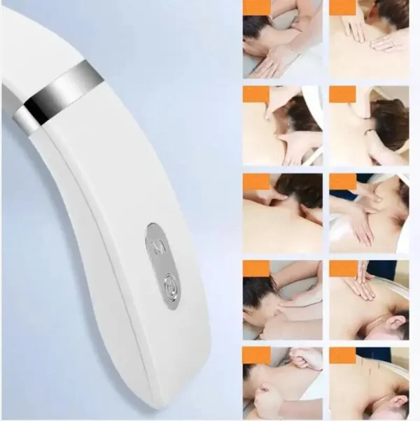 Masajeador cervical, masajeador portátil de cuello, masajeador de hombro, masaje profundo, cuello cálido, cuidado de prensado - Imagen 3