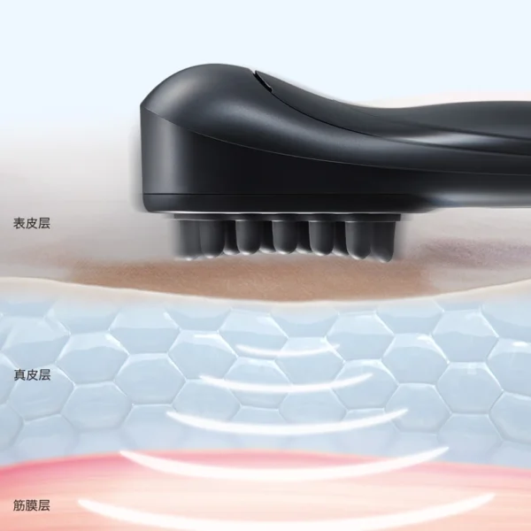 Cepillo de Fascia para masaje del cuero cabelludo, peine masajeador para la cabeza, alivia el estrés, Estimulador cerebral, migraña, insomnio, liberación, masajeador, alivia el dolor de cabeza - Imagen 2