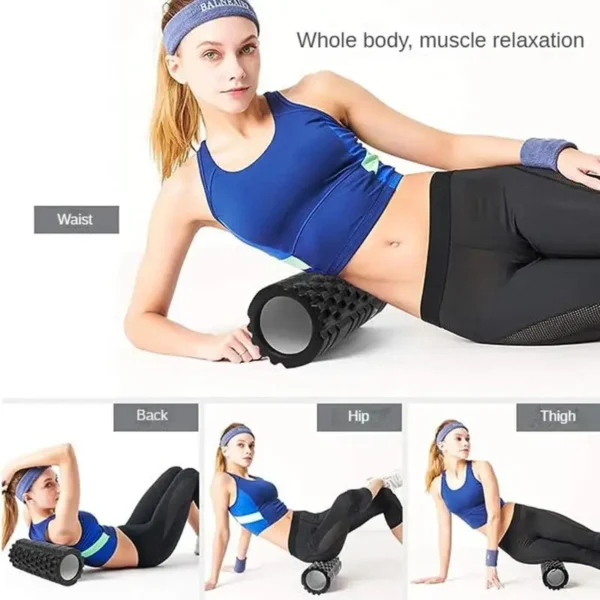 Columna de espuma de 30cm, entrenamiento de relajación muscular, Pilates, Yoga, Fitness, masaje, rodillo de espuma, rejilla, terapia de puntos de disparo, ejercicio en casa - Imagen 5